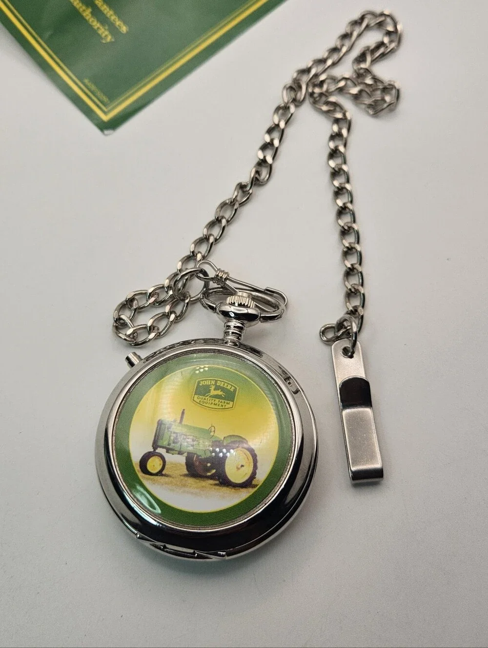John Deere Pocket Watch In Tin Exclusive Edition Untested